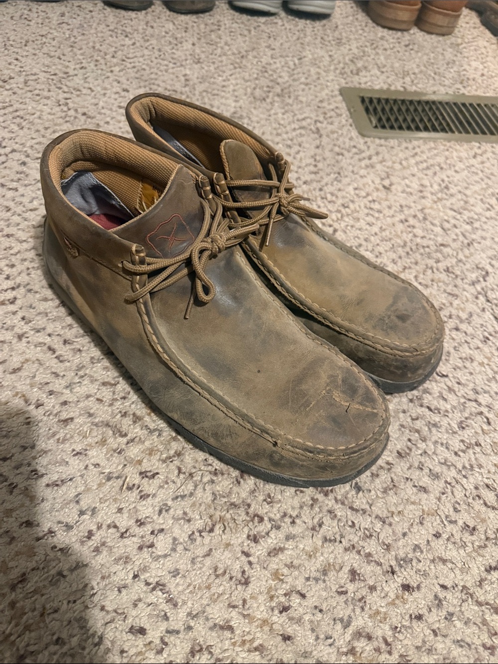 Twisted X Men's Tan Brown Leather Steel Toe